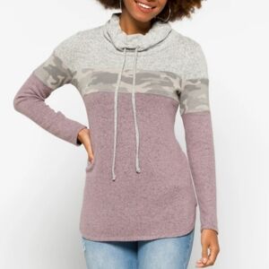 Cameron Cowl Neck Brushed Sweatshirt